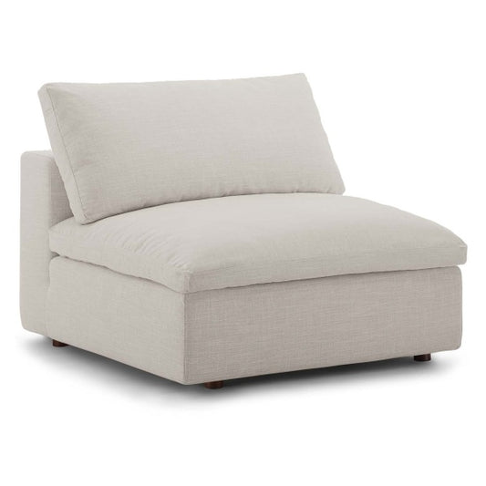 Commix Down Filled Overstuffed Armless Chair | Polyester by Modway