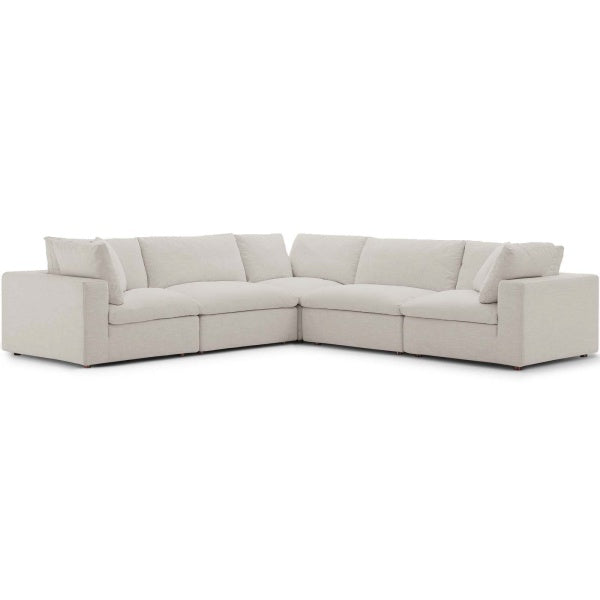 Commix Down Filled Overstuffed 5-Piece Sectional Sofa Set by Modway