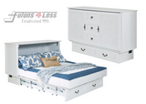 Arason Creden-ZzZ Kingston White Queen Murphy Cabinet Bed In A Box