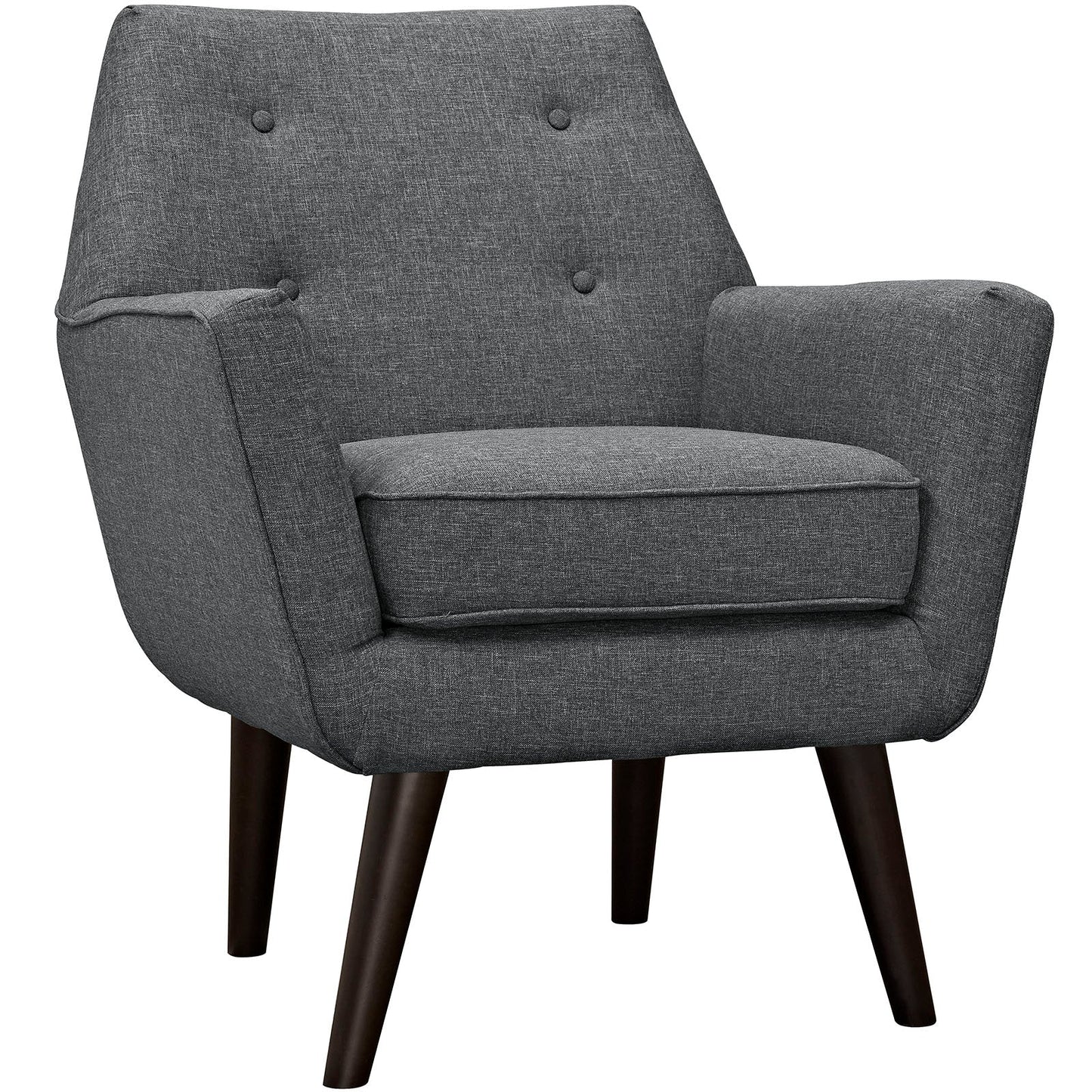 Posit Upholstered Fabric Armchair | Polyester by Modway