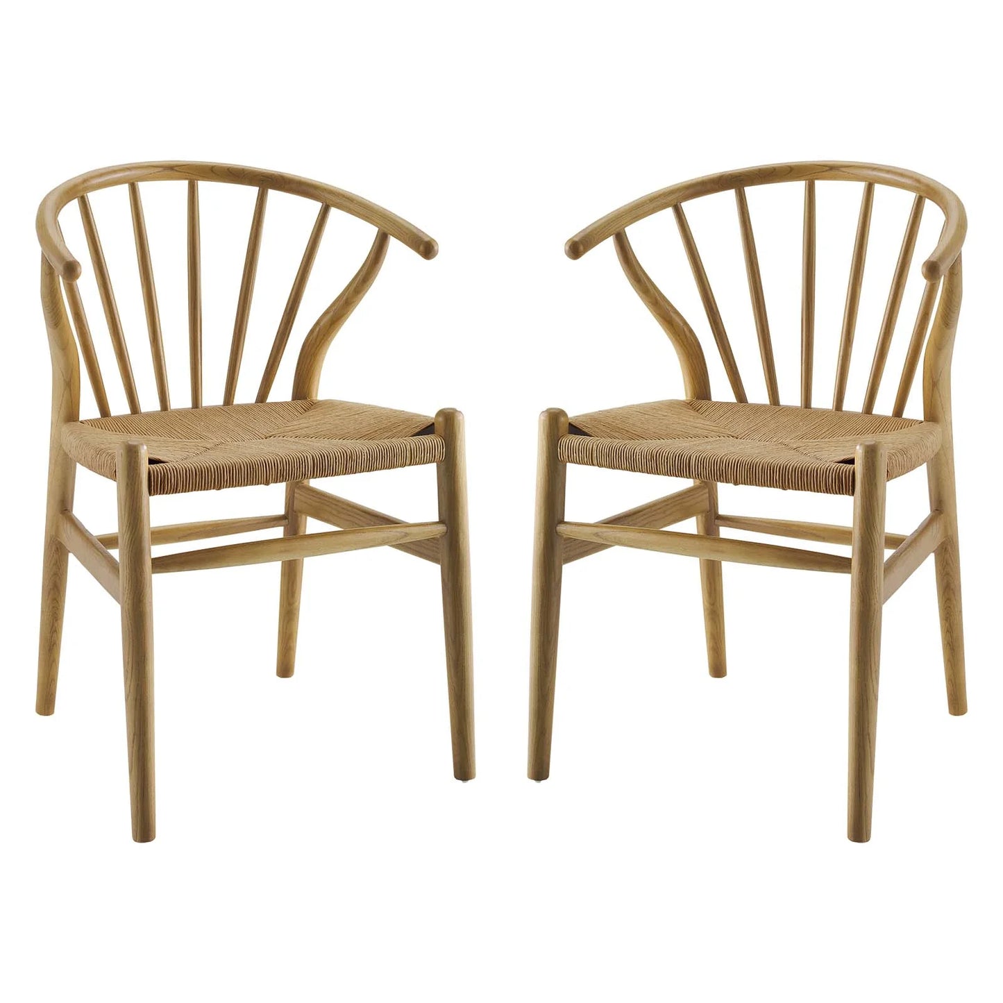Flourish Spindle Wood Dining Side Chair Set of 2 by Modway
