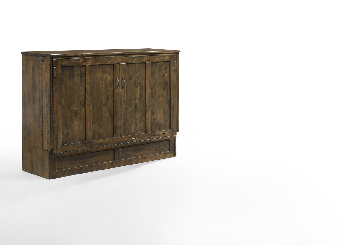 Express Queen Murphy Cabinet Bed With Mattress | Space-Saving | NO Assembly Required!