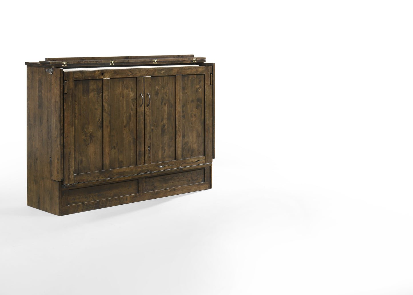 Express Queen Murphy Cabinet Bed With Mattress | Space-Saving | NO Assembly Required!