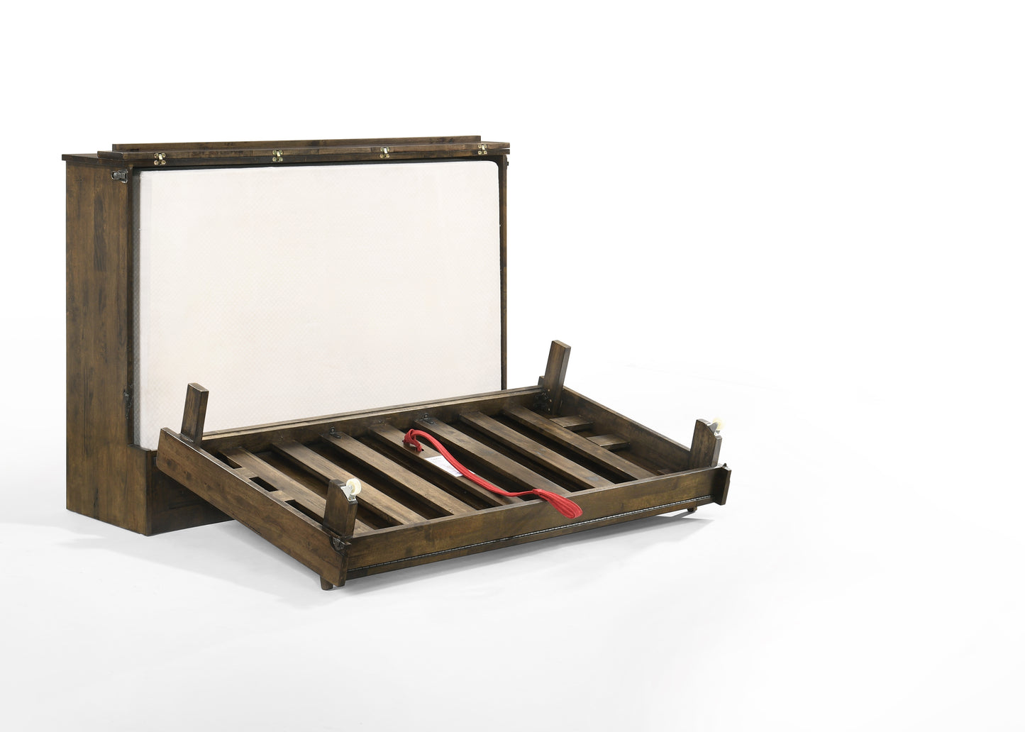 Express Queen Murphy Cabinet Bed With Mattress | Space-Saving | NO Assembly Required!