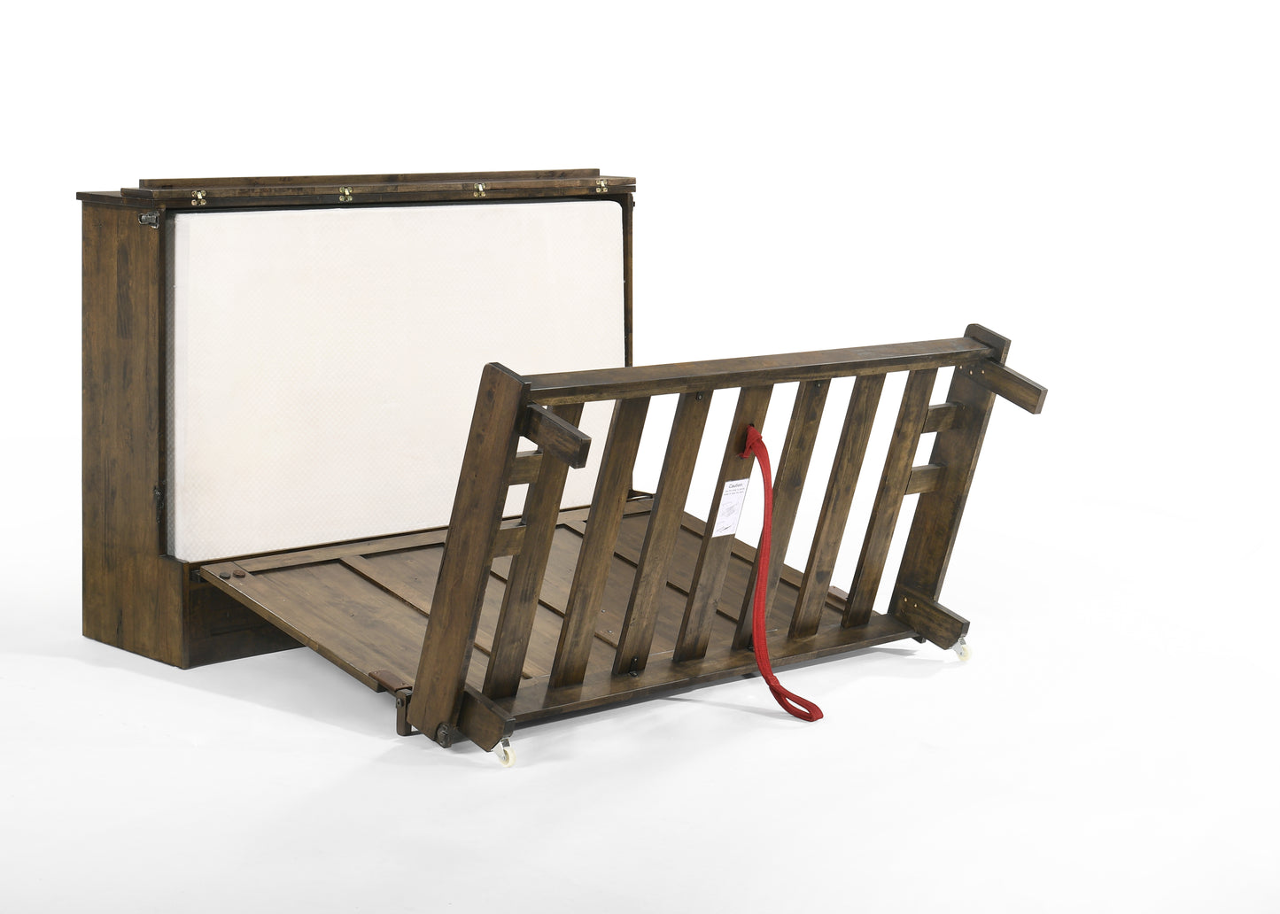 Express Queen Murphy Cabinet Bed With Mattress | Space-Saving | NO Assembly Required!