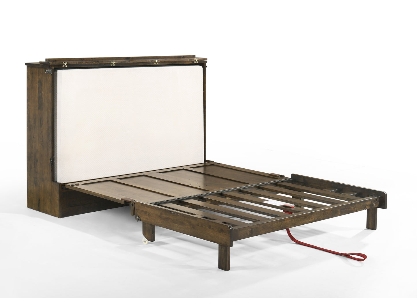 Express Queen Murphy Cabinet Bed With Mattress | Space-Saving | NO Assembly Required!
