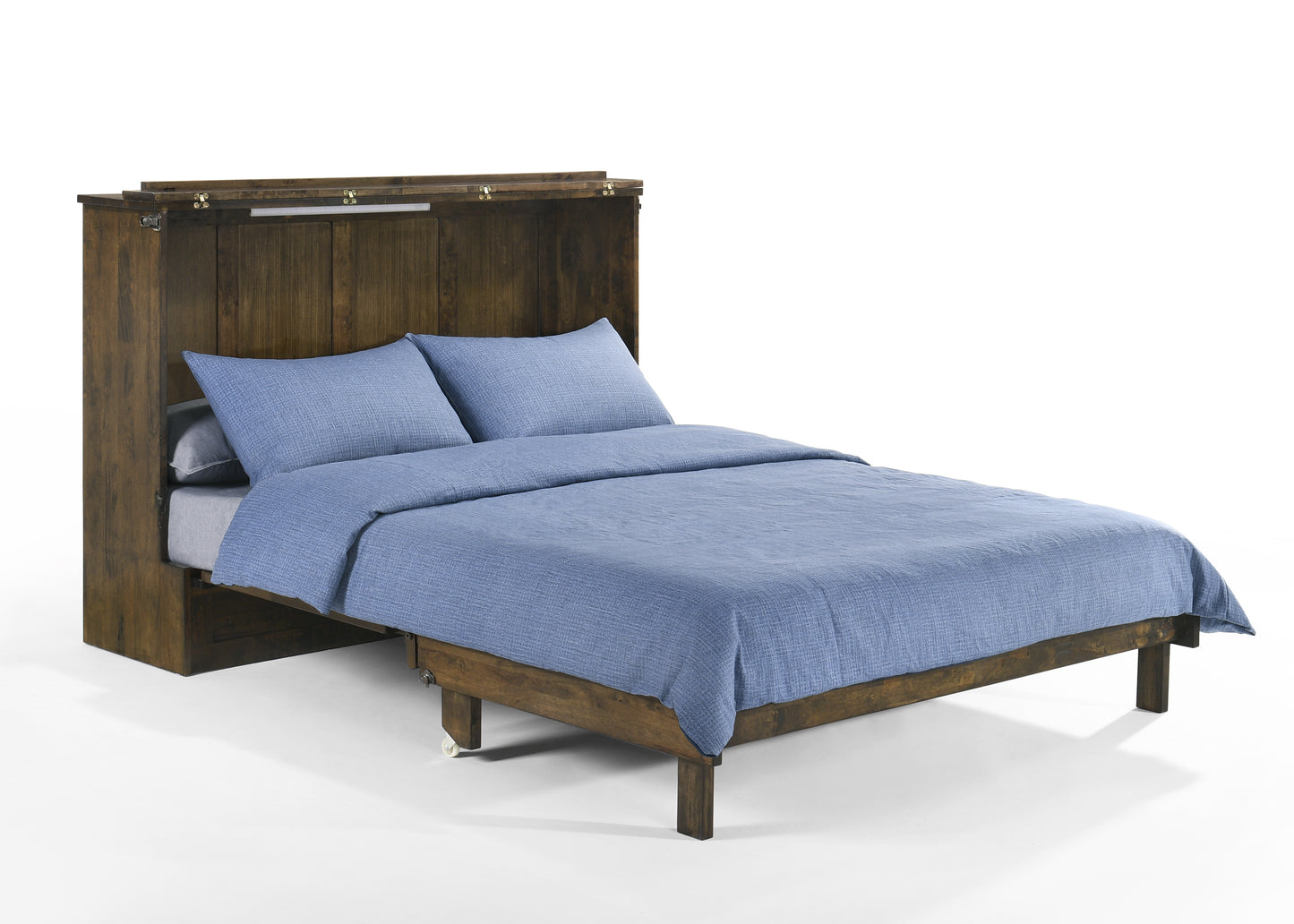 Express Queen Murphy Cabinet Bed With Mattress | Space-Saving | NO Assembly Required!