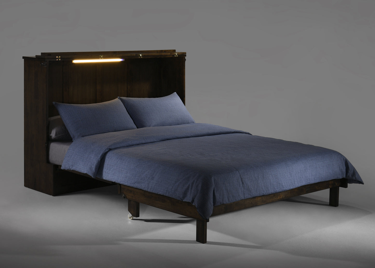 Express Queen Murphy Cabinet Bed With Mattress | Space-Saving | NO Assembly Required!