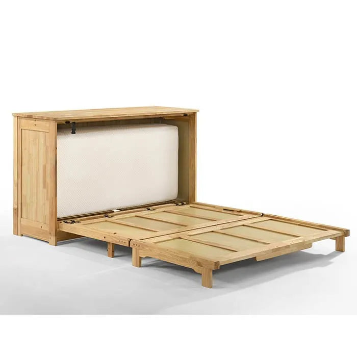 Night and Day Orion White Full Murphy Cabinet Bed In A Box