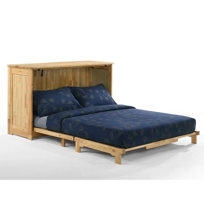 Night and Day Orion Natural Full Murphy Cabinet Bed In A Box