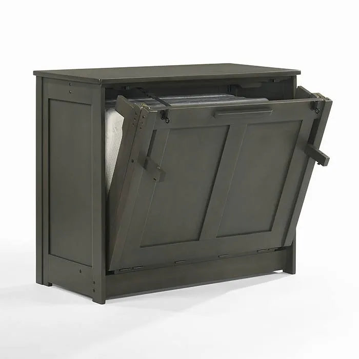 Night and Day Orion Stonewash Twin Murphy Cabinet Bed In A Box