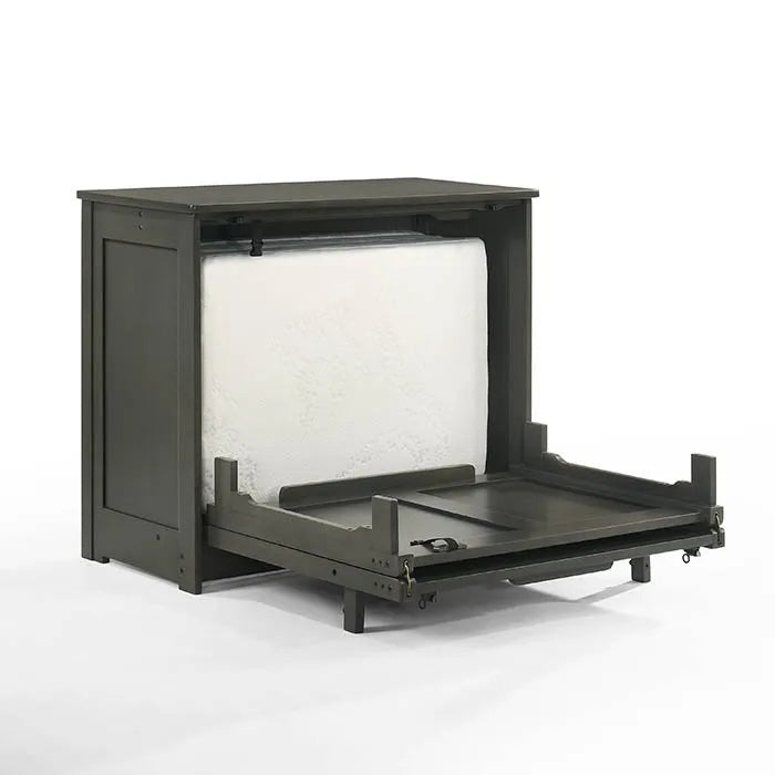 Night and Day Orion Stonewash Twin Murphy Cabinet Bed In A Box