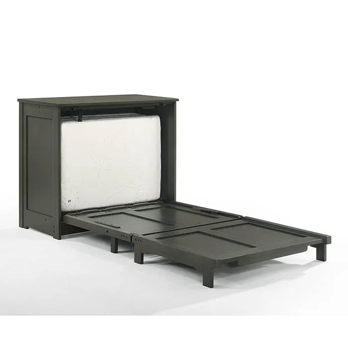 Night and Day Orion Stonewash Twin Murphy Cabinet Bed In A Box