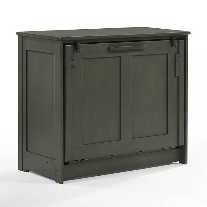 Night and Day Orion Stonewash Twin Murphy Cabinet Bed In A Box