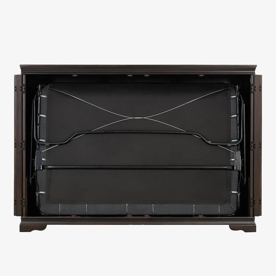 Night & Day San Sebastian Cabinet Murphy Bed In Box Full Espresso with Sealy Gel Memory Foam Mattress