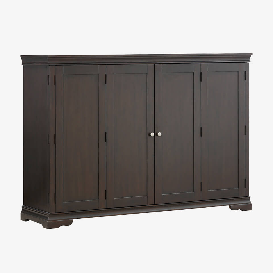 Night & Day San Sebastian Cabinet Murphy Bed In Box Full Espresso with Sealy Gel Memory Foam Mattress