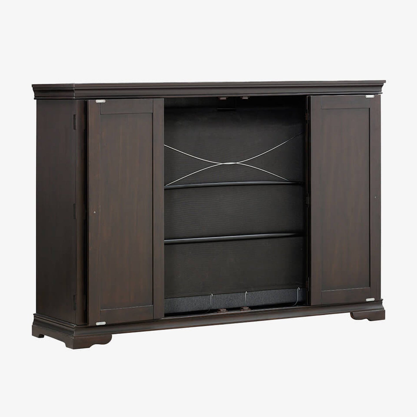 Night & Day San Sebastian Cabinet Murphy Bed In Box Full Espresso with Sealy Gel Memory Foam Mattress