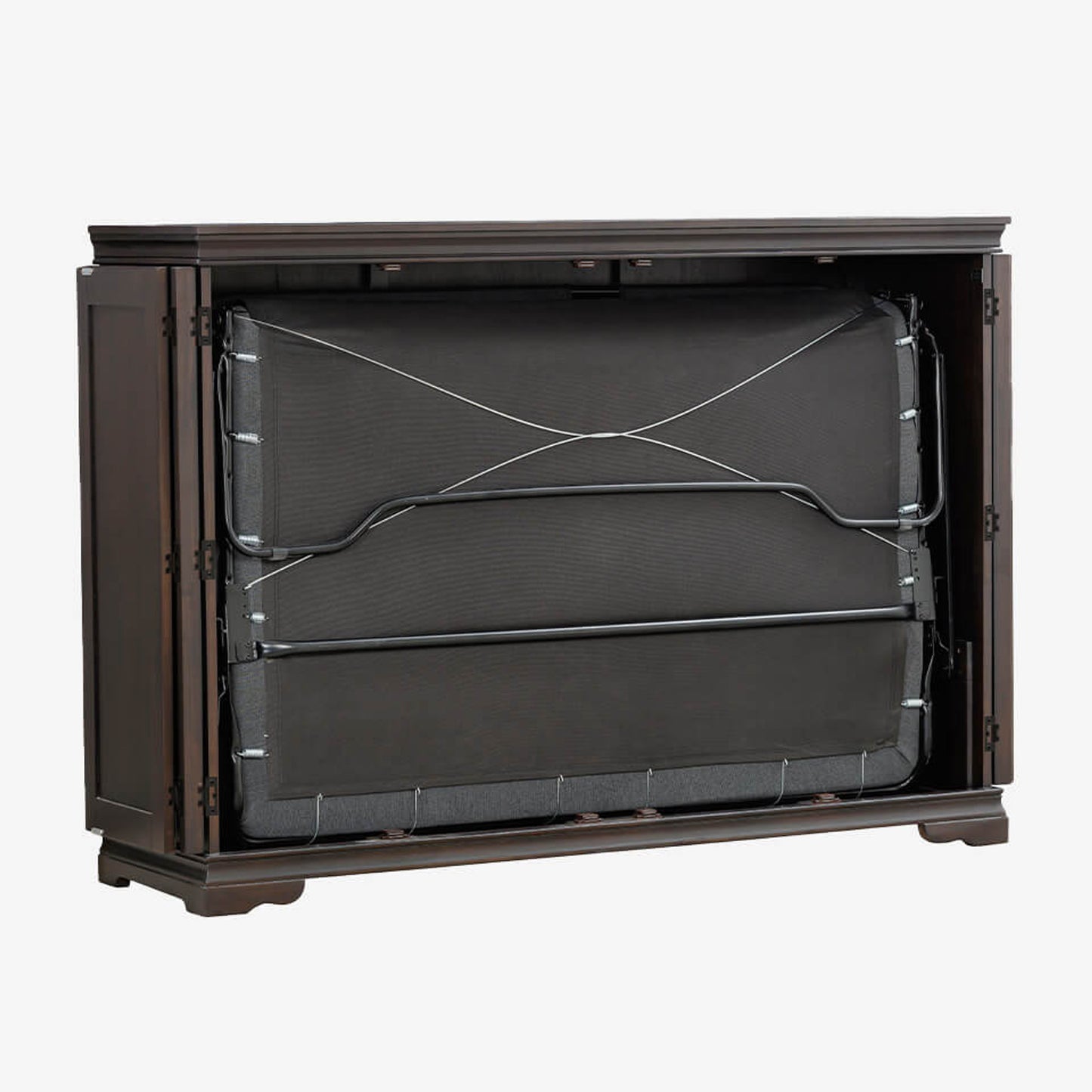 Night & Day San Sebastian Cabinet Murphy Bed In Box Queen Espresso with Sealy Gel Memory Foam Mattress