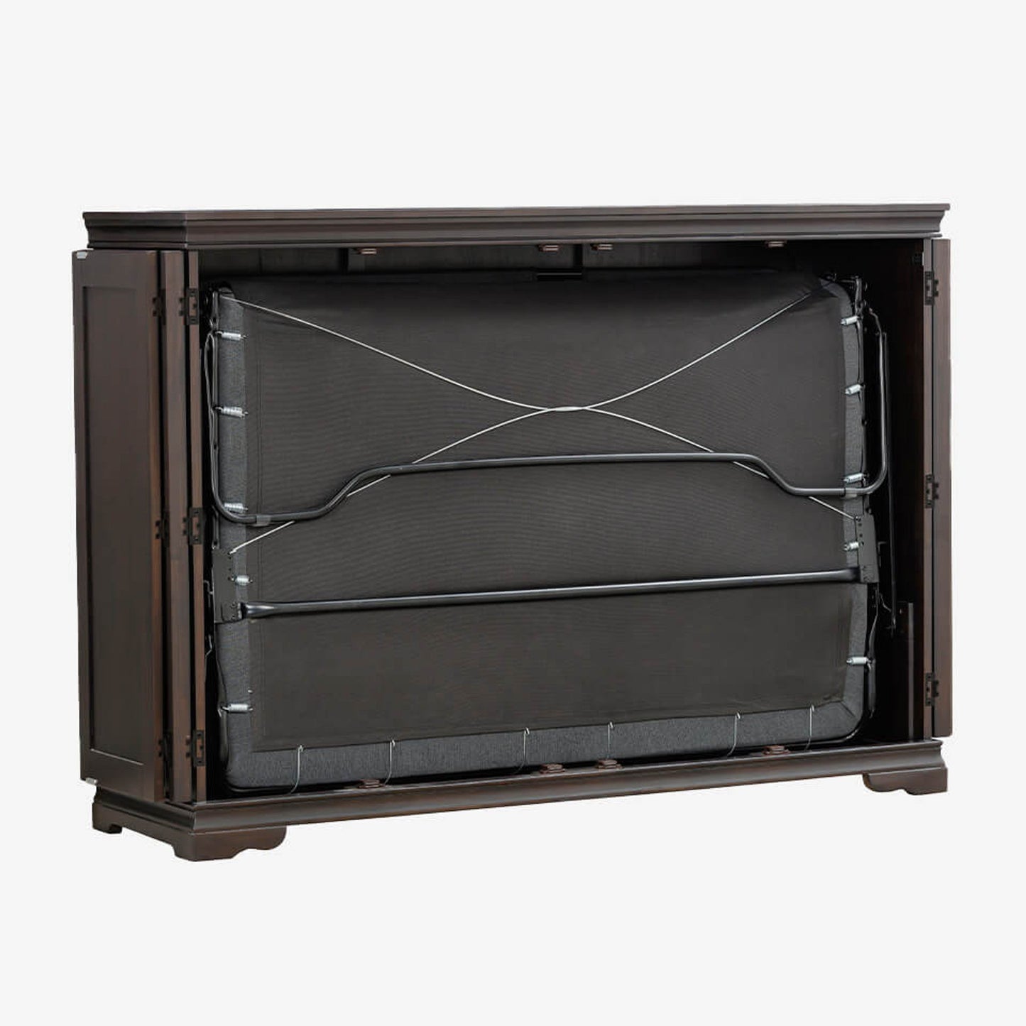Night & Day San Sebastian Cabinet Murphy Bed In Box Full Espresso with Sealy Gel Memory Foam Mattress