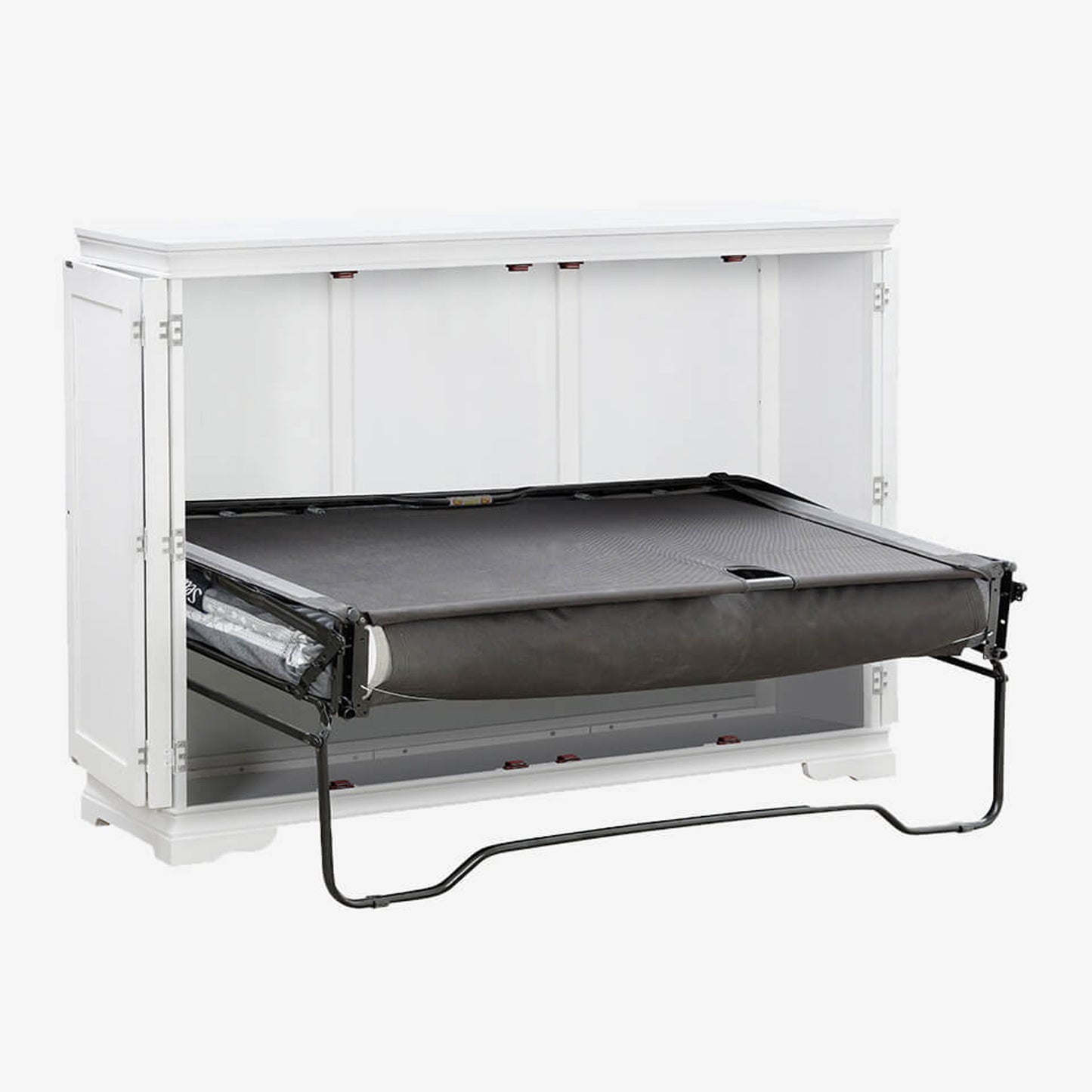 Night & Day San Sebastian Cabinet Murphy Bed In Box Full White with Sealy Gel Memory Foam Mattress