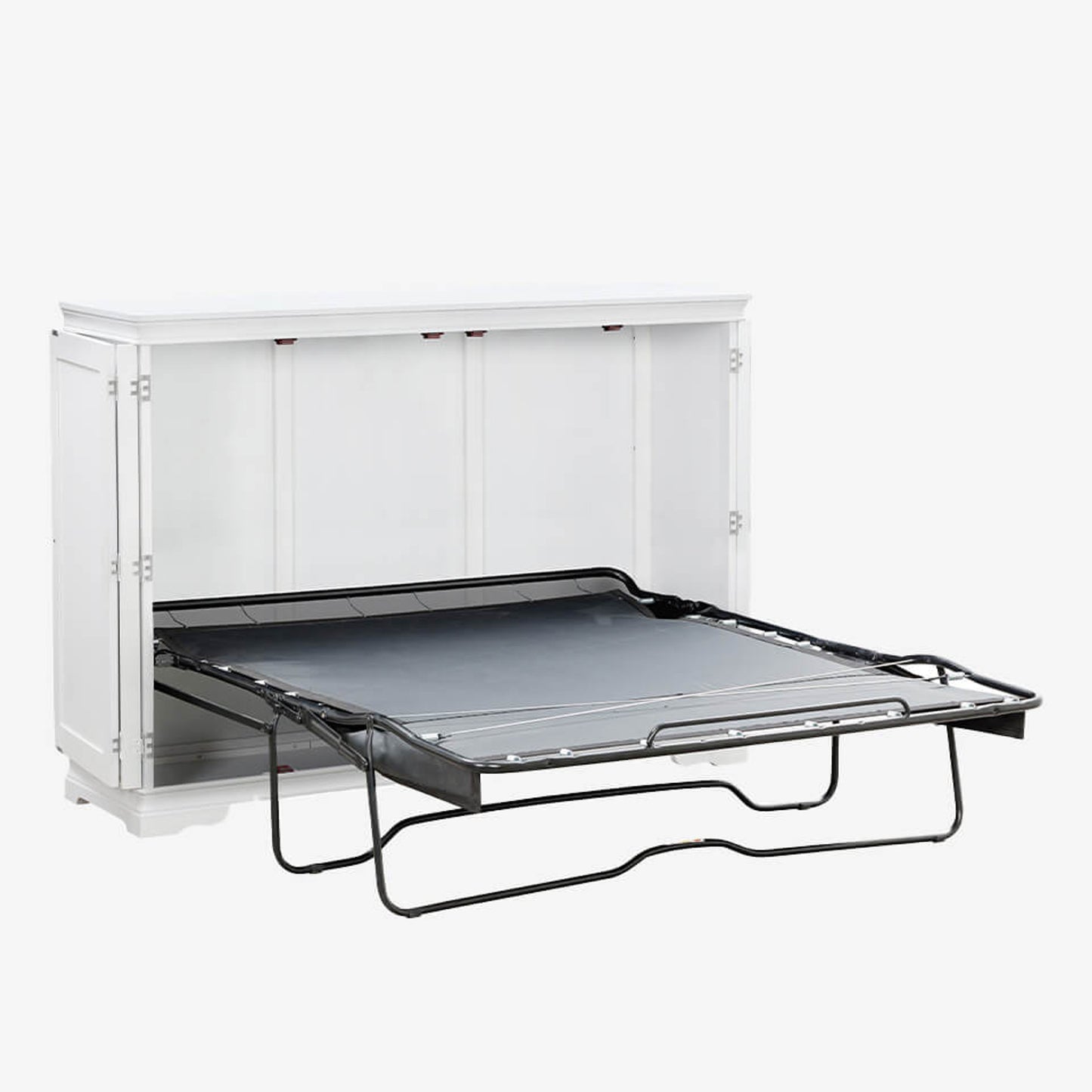 Night & Day San Sebastian Cabinet Murphy Bed In Box Full White with Sealy Gel Memory Foam Mattress