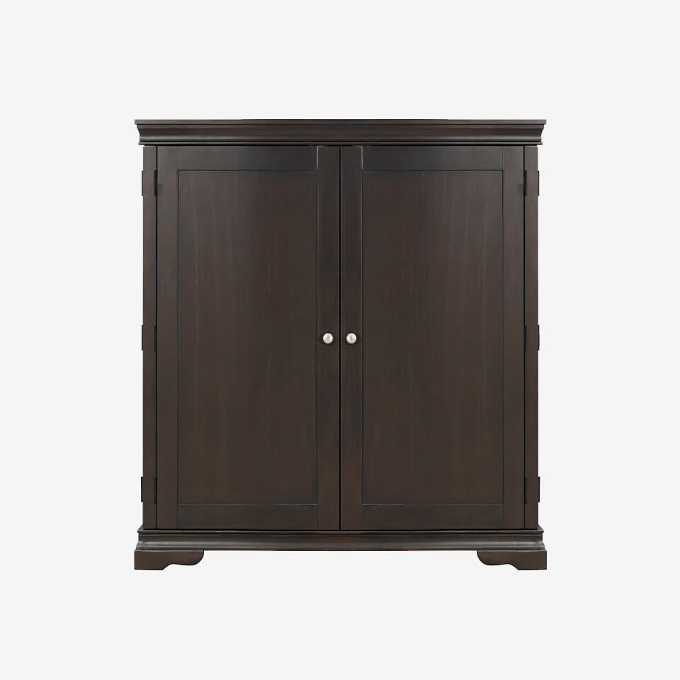 Night & Day San Sebastian Cabinet Murphy Bed In Box Twin Espresso with Sealy Gel Memory Foam Mattress