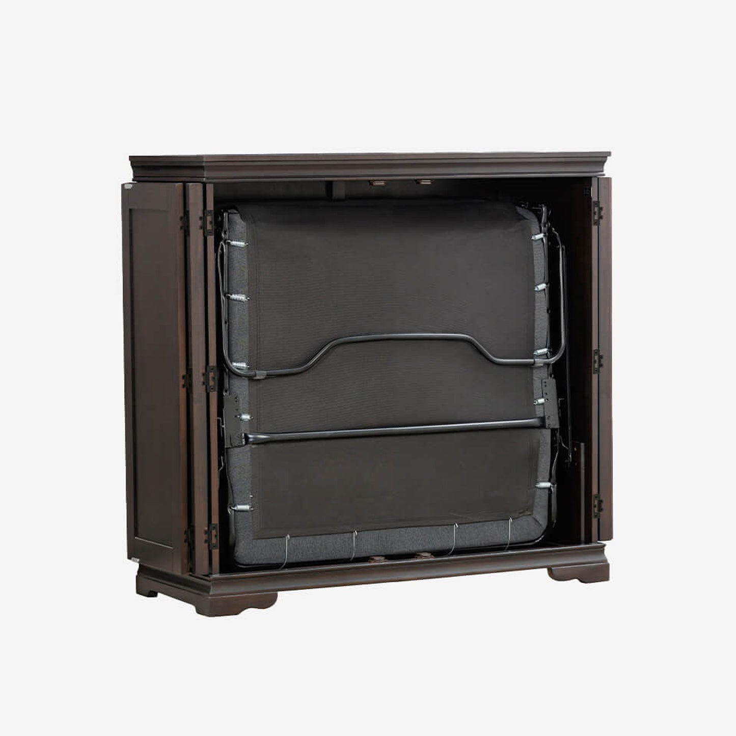 Night & Day San Sebastian Cabinet Murphy Bed In Box Twin Espresso with Sealy Gel Memory Foam Mattress