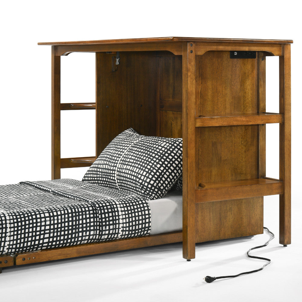 Night & Day Siesta Murphy Desk Bed in Black Walnut Finish