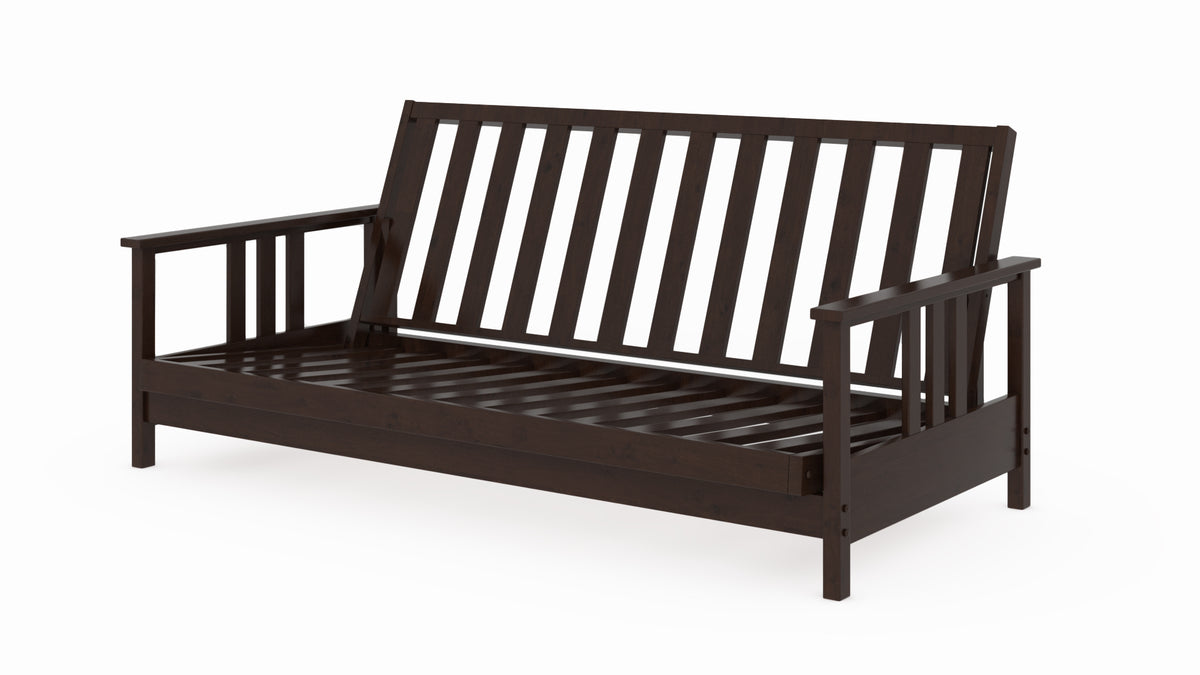 Durango Black Walnut Queen Wall Hugger Futon Frame from Strata Furniture