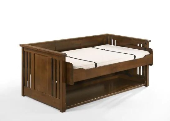 Night & Day Artisan Murphy Folding Desk Bed in Black Walnut Finish