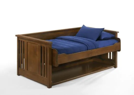 Night & Day Artisan Murphy Folding Desk Bed in Black Walnut Finish