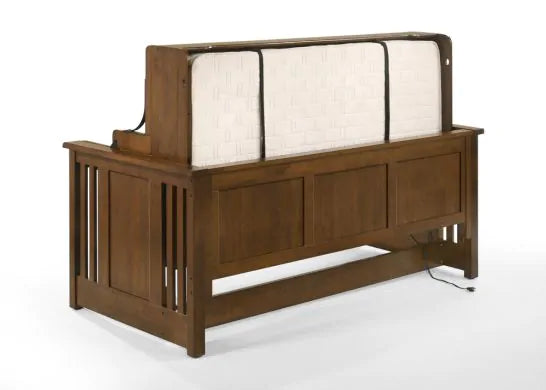 Night & Day Artisan Murphy Folding Desk Bed in Black Walnut Finish