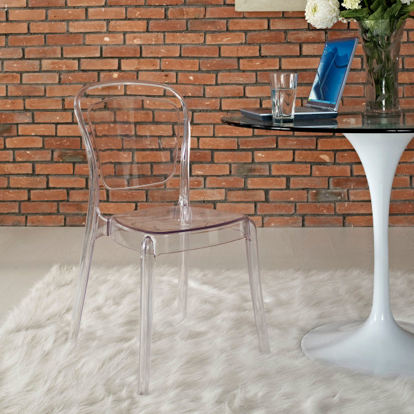 Entreat Dining Side Chair Clear by Modway