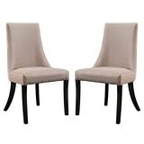Reverie Dining Side Chair Set of 2 Beige by Modway