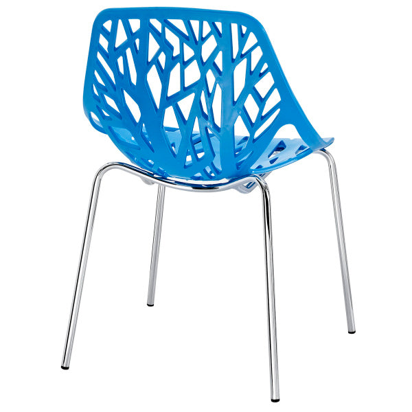 Stencil Dining Side Chair Set of 2 Blue by Modway