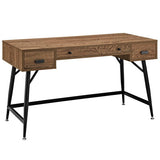 Surplus Office Desk Walnut by Modway