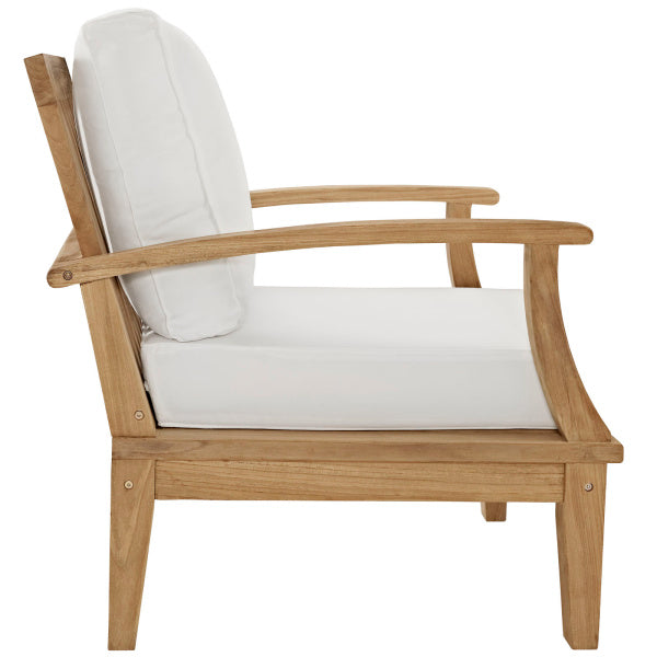 Marina 4 Piece Outdoor Patio Teak Set Arm Chairs by Modway