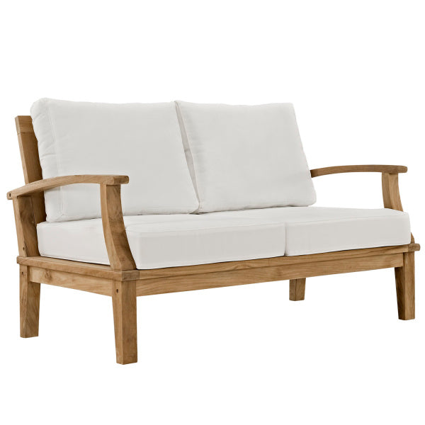 Marina 4 Piece Outdoor Patio Teak Set Arm Chairs by Modway