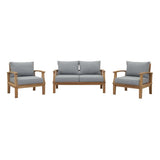 Marina 3 Piece Outdoor Patio Teak Set by Modway