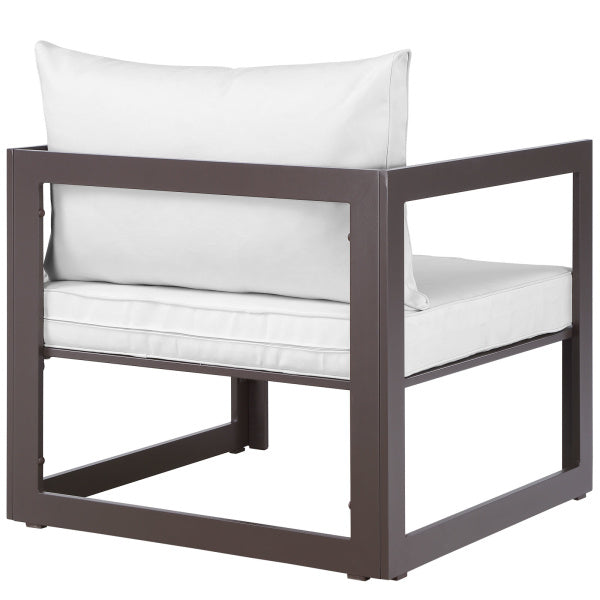 Fortuna Outdoor Patio Armchair Arm Chair | Polyester by Modway