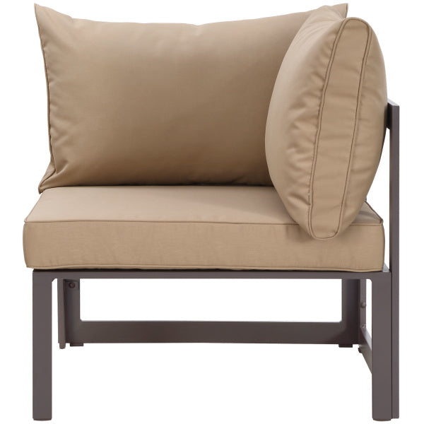Fortuna Corner Outdoor Patio Armchair | Polyester by Modway