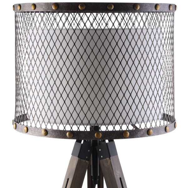 Fortune Floor Lamp in Antique Silver by Modway