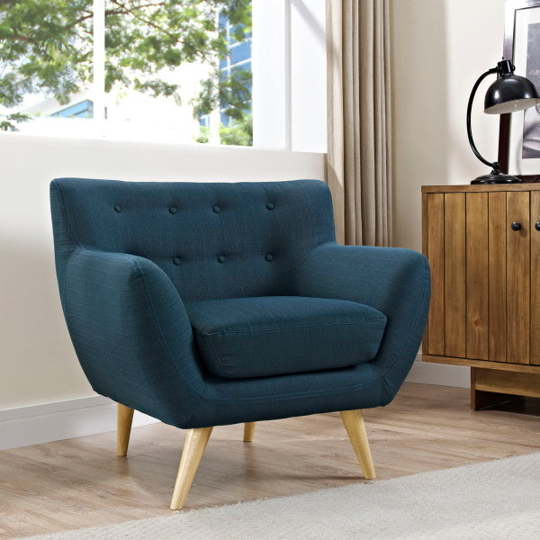 Remark Upholstered Fabric Armchair | Polyester by Modway
