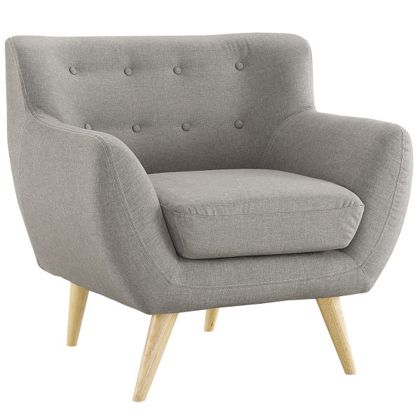 Remark Upholstered Fabric Armchair | Polyester by Modway