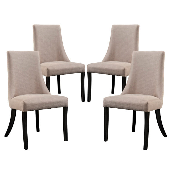 Noblesse Vinyl Dining Chair Set of 4 by Modway