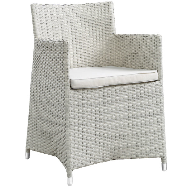 Junction Armchair Outdoor Patio Wicker Set of 2 in Gray by Modway