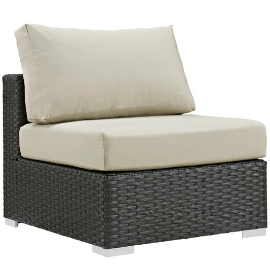 Sojourn Outdoor Patio Fabric Sunbrella Armless by Modway