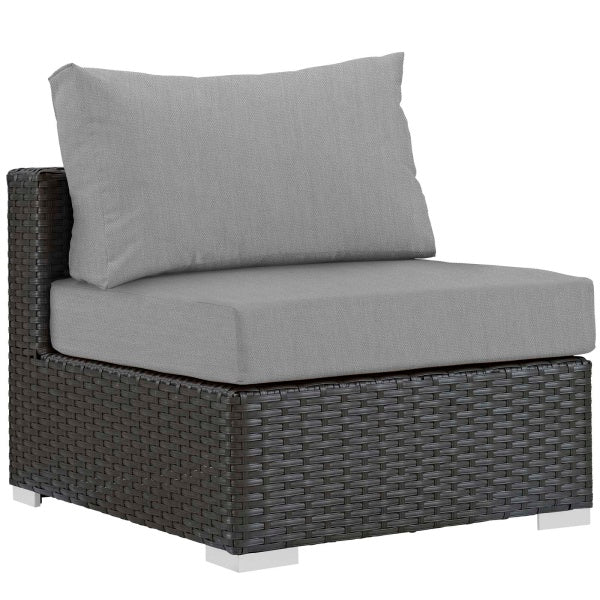 Sojourn Outdoor Patio Fabric Sunbrella Armless by Modway