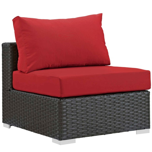 Sojourn Outdoor Patio Fabric Sunbrella Armless by Modway