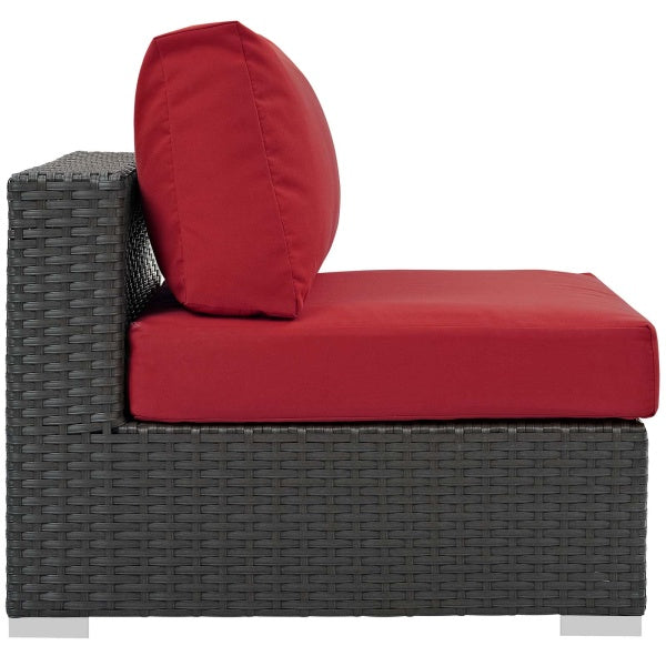 Sojourn Outdoor Patio Fabric Sunbrella Armless by Modway